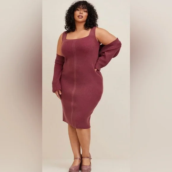 torrid | Dresses | Torrid Midi Soft Sweater Dress | Poshmark